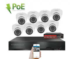 IP 8 kamerov� set s extern�m PoE XM-802B-Ext. 4MPx, CZ menu - 13390 K�
