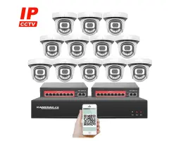 IP 12 kamerov� set  s extern�m PoE XM-1212B-Ext. 4MPx, CZ menu - 16390 K�