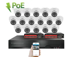 IP 16 kamerov� set s extern�m PoE XM-1602B-Ext. 4MPx, CZ menu - 25490 K�