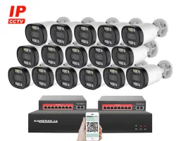 IP 16 kamerov� set s extern�m PoE XM-1613B-Ext. 4MPx, CZ menu - 25490 K�