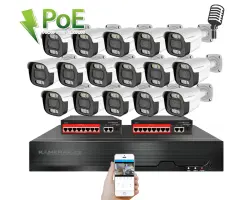 IP 16 kamerov� set s extern�m PoE XM-1614B-Ext. 4MPx, CZ menu - 25490 K�