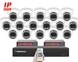 4K IP 16 kamerov� set s extern�m PoE XM-1609D-Ext. 8MPx, CZ menu - 36290 K�