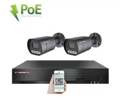 4K PoE IP 2 kamerov� set XM-210D 8MPx, mikrofon, CZ menu - 6490 K�