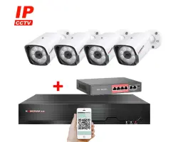 4K IP 4 kamerov� set  s extern�m PoE XM-401D-Ext. 8MPx, CZ menu - 10790 K�