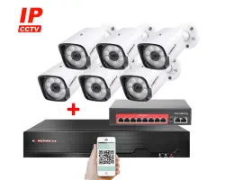 IP 6 kamerov� set s extern�m PoE XM-601B-Ext. 4MPx, CZ menu - 10790 K�