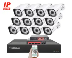 IP 12 kamerov� set s extern�m PoE XM-1201B-Ext. 4MPx, CZ menu - 20390 K�