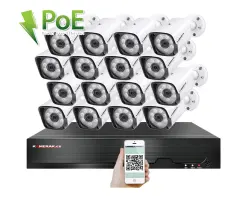 PoE IP 16 kamerov� set XM-1601B 4MPx, CZ menu - 29890 K�