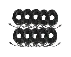 10x  UTP s�ov� kabel CAT 5e 20m �ern� - 550 K�