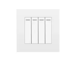 SRAN 4vyp�na� v�etn� r�me�ku, plast b�l� - 68 K�