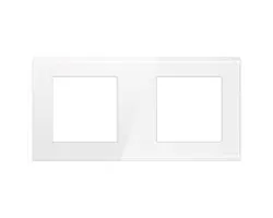 SRAN b�l� sklo �irok� r�me�ek pro 2 moduly - 50 K�