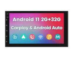2DIN Autor�dio 7" A3017 2GB+32GB Android 11 s CarPlay, Android Auto, GPS WIFI BT FM - 2870 K�