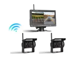 Wifi parkovac� set TRUCK A4008, 2x 18LED kamera s LCD 7" splitscreen monitorem - 2780 K�