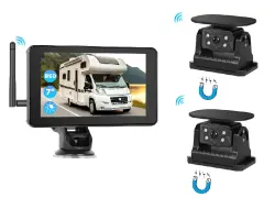 Wifi parkovac� set TRUCK A3999, dotykov� LCD 7" splitscreen, 2x sol�rn� kamera s magnetem - 6990 K�