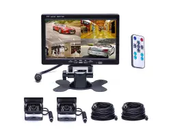 Parkovac� syst�m TRUCK L0210, 2x18IR LED CCTV kamera s 7" LCD split displejem - 3298 K�