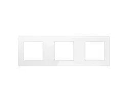 SRAN b�l� sklo r�me�ek pro 3 moduly  - 70 K�