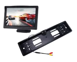 Parkovac� set LCD 5" + kamera 4 LED v dr��ku SPZ - 1126 K�