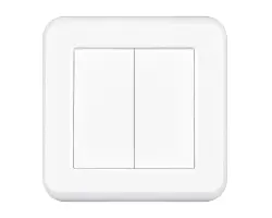 UNIC Dvojvyp�na� st��dav�-schodi��ov� �.5B 6+6 v r�me�ku 82mm, plast b�l� - 94 K�