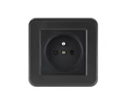 UNIC Elektrick� z�suvka 230V �ern� plast - 83 K�