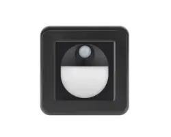 UNIC LED schodi��ov� osv�tlen� s PIR senzorem v�etn� r�me�ku, �ern� - 323 K�
