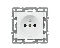 UNIC modul z�suvka MDZ230V 16A b�l� do r�me�ku 82mm - 58 K�