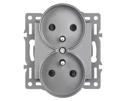 UNIC modul dvojz�suvka MDDZ230V Z�suvka 2x230V 16A, �ed� pro r�me�ek  - 89 K�