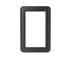 UNIC R�me�ek pro modul dvojz�suvka, 122mm plast �ern� - 39 K�