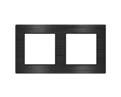 UNIC R�me�ek 153mm pro 2 moduly, slitina hlin�ku �ern� - 128 K�