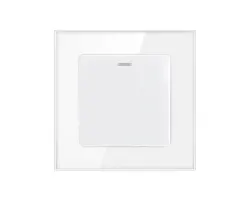 SRAN Vyp�na� schodi��ov�/k��ov� �azen� 7 v�etn� r�me�ku, sklo b�l� - 68 K�