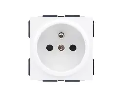 SRAN b�l� modul MDZ230 Z�suvka 230V 16A do r�me�ku 86mm - 60 K�