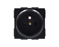 SRAN �ern� modul MDZ230 Z�suvka 230V 16A do r�me�ku 86mm - 50 K�