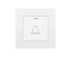 SRAN Zvonkov� tla��tko v r�me�ku, plast b�l� - 80 K�