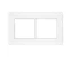 SRAN b�l� sklo R�me�ek pro 2 moduly  - 50 K�