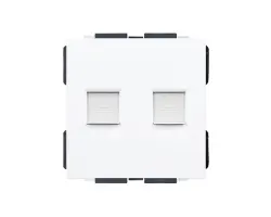 SRAN b�l� modul MDN2RJ45 Z�suvka 2xRJ45 do r�me�ku - 40 K�