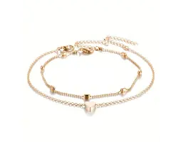 p��v�sek na nohu ze slitiny v barv� zlat� - 88 K�