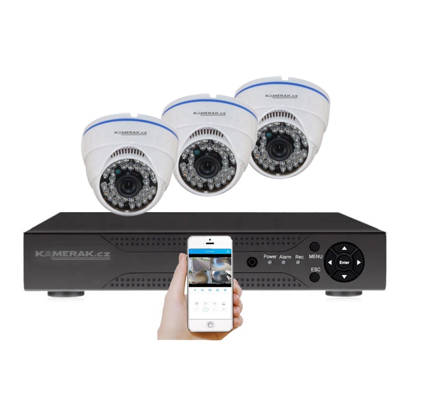 3 kamerový systém AHD WN3-51A 1080p