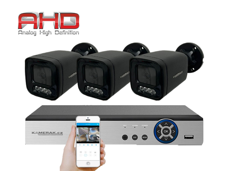3 kamerov systm AHD HE3-56E 5Mpx