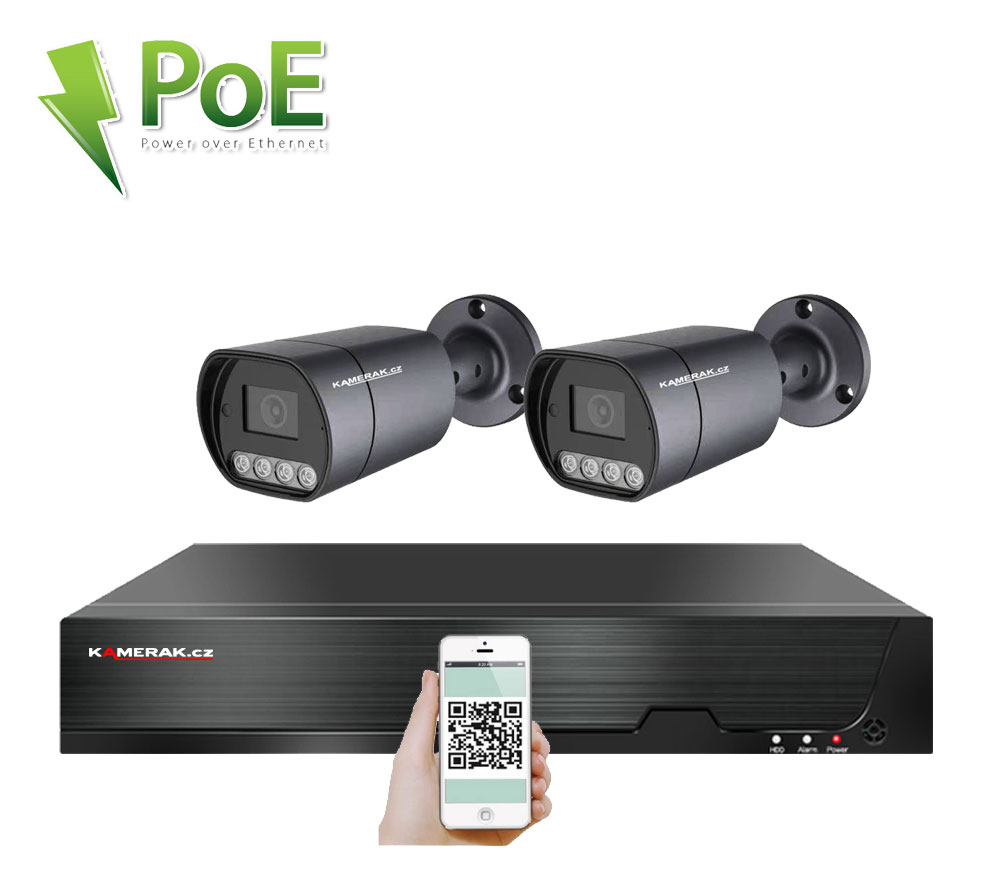 2 kamerov systm PoE IP XM-210D 8MPx 4K