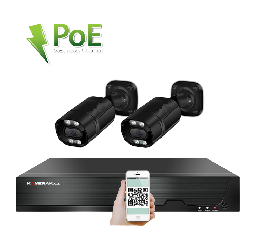2 kamerový  systém PoE IP XM-212A 3MPx