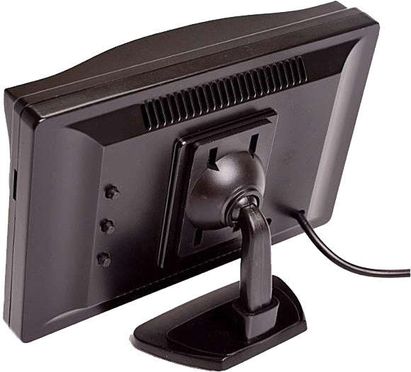 Parkovací monitor s LCD 5" displejem - model C0070 s přísavkou a montáží na palubní desce