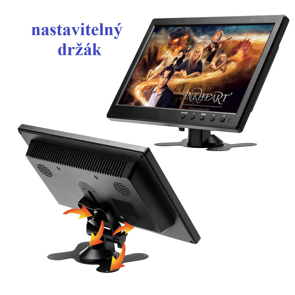 10,1" Full HD LCD monitor – univerzální displej pro auto, PC i domácnost