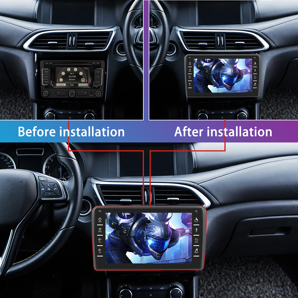 Autorádio 8" Q3531 ANDROID 9.1 pro Audi A3 2008-2012