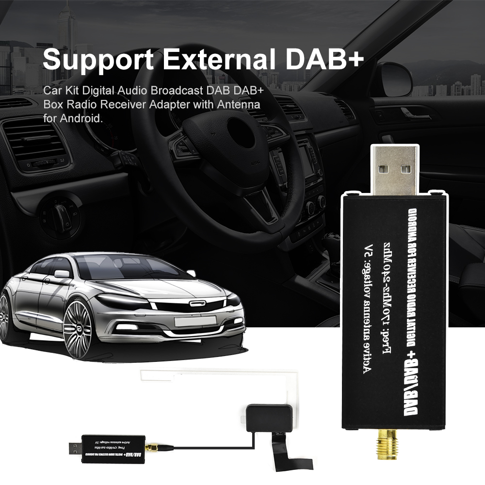 DAB+ vnitřní aktivní anténa A2124 s USB