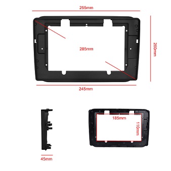 Redukční rámeček LCD 10" pro Škoda Fabia 06-14, Roomster 06-15 Autorádio Stereo