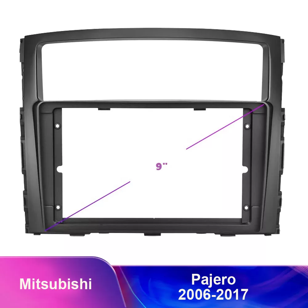Redukční rámeček  A7332 pro autorádio 9 palců, pro Mitsubishi PAJERO 2006-2017