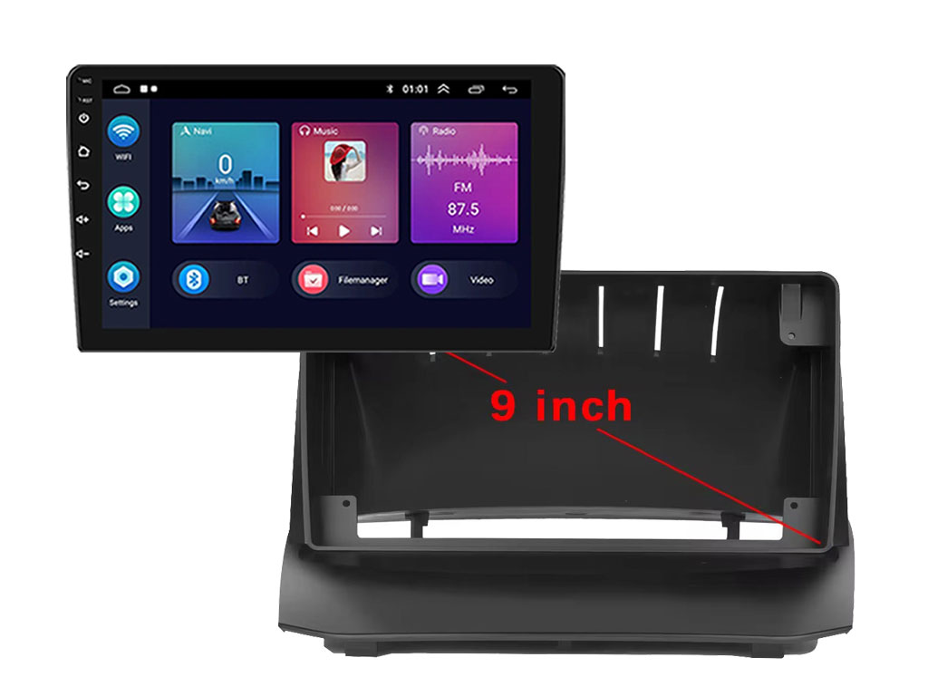 2DIN Autorádio 9" LCD A3018 Android 11 s rámečkem  A7553 pro Ford Fiesta 2009-2014
